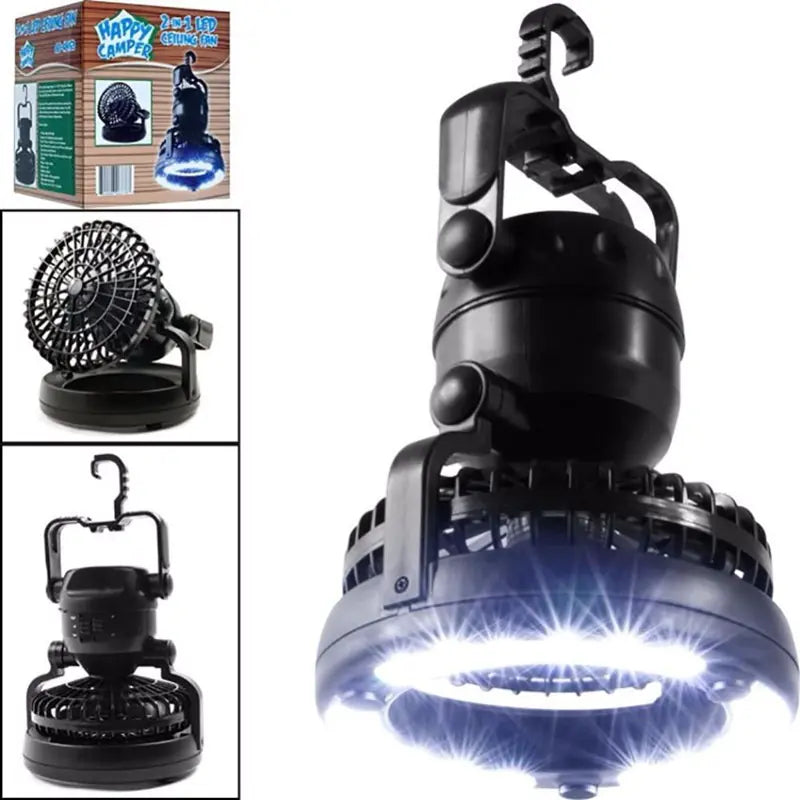 Camping Lantern with Fan for Outdoor Use