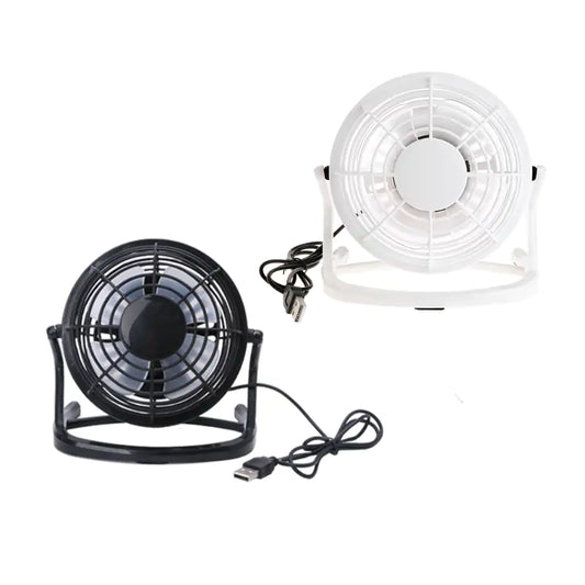 4-Inch USB Mini Fan - Quiet Desktop Fan for Students